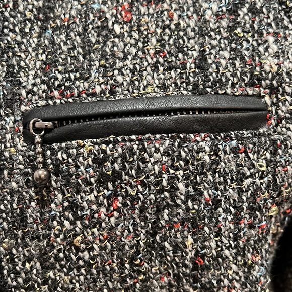 NWT Sanctuary Tweed Salt and Pepper Blazer - Size Large - Picture 2 of 8